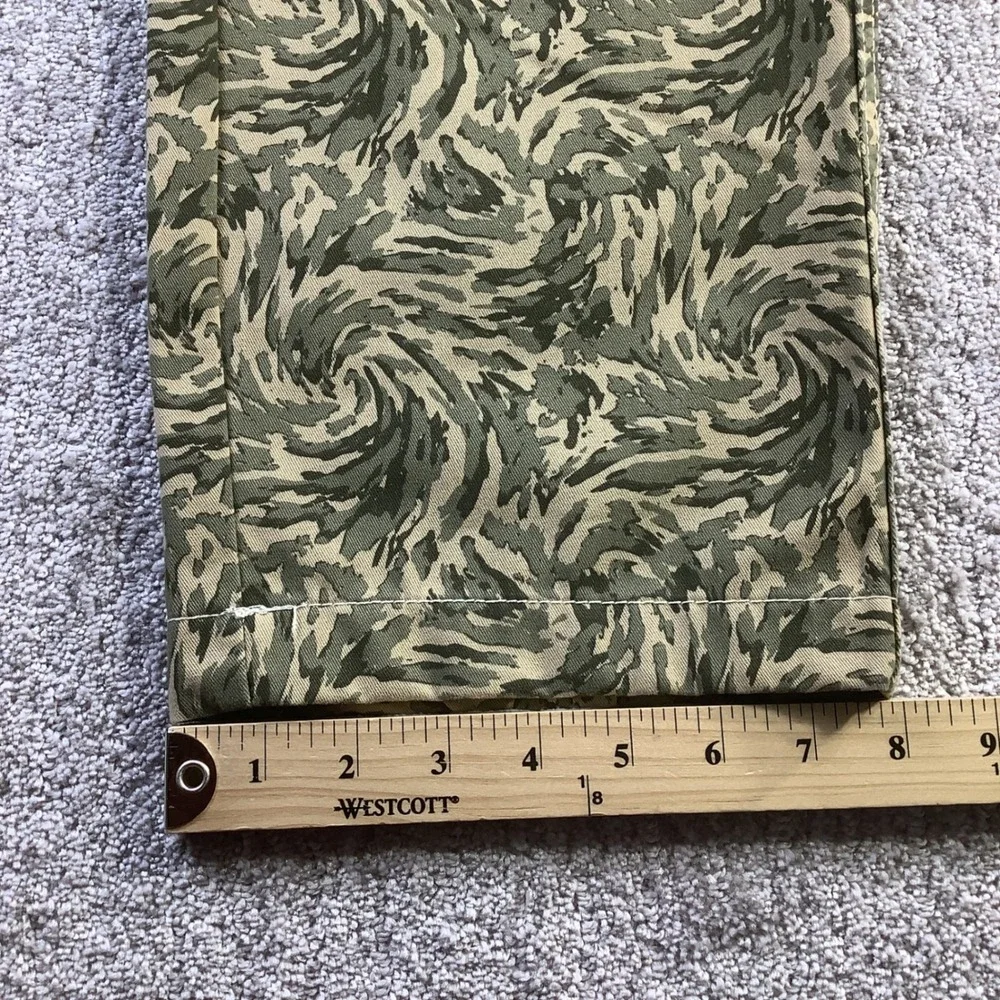 True Religion Mens Abstract Camo Cargo Pants Green Swirl Size 30 x 32 NWT